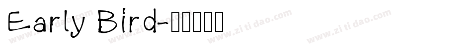 Early Bird字体转换
